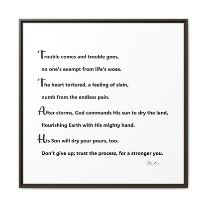 Matte Canvas, Framed (Multi-color)