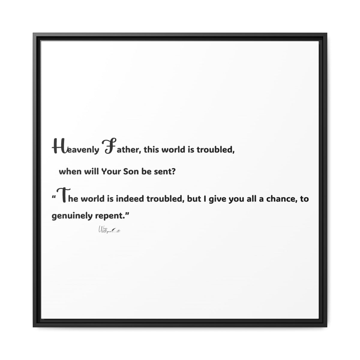 Matte Canvas, Framed (Multi-color)