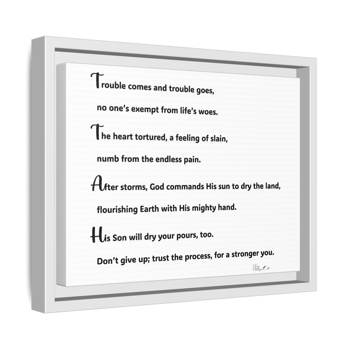 Matte Canvas, Framed (Multi-color)