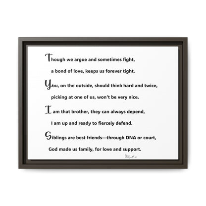 Matte Canvas, Framed (Multi-color)