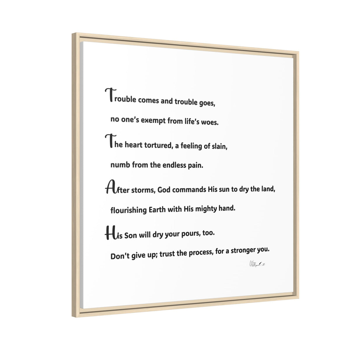 Matte Canvas, Framed (Multi-color)