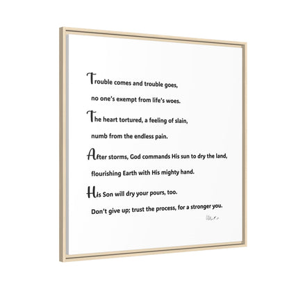 Matte Canvas, Framed (Multi-color)