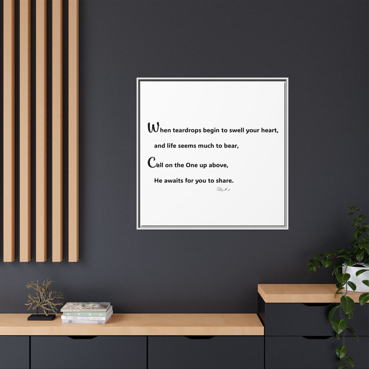 Matte Canvas, Framed (Multi-color)