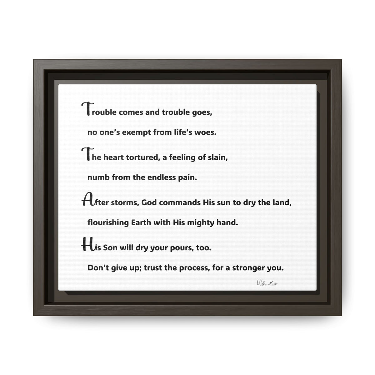 Matte Canvas, Framed (Multi-color)