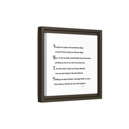Matte Canvas, Framed (Multi-color)