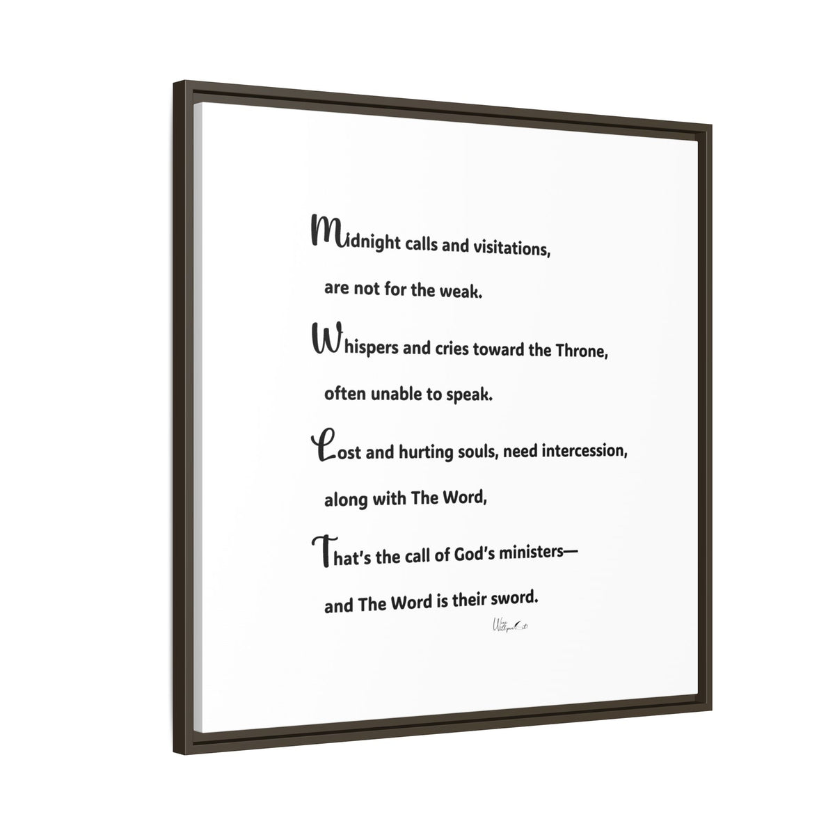 Matte Canvas, Framed (Multi-color)