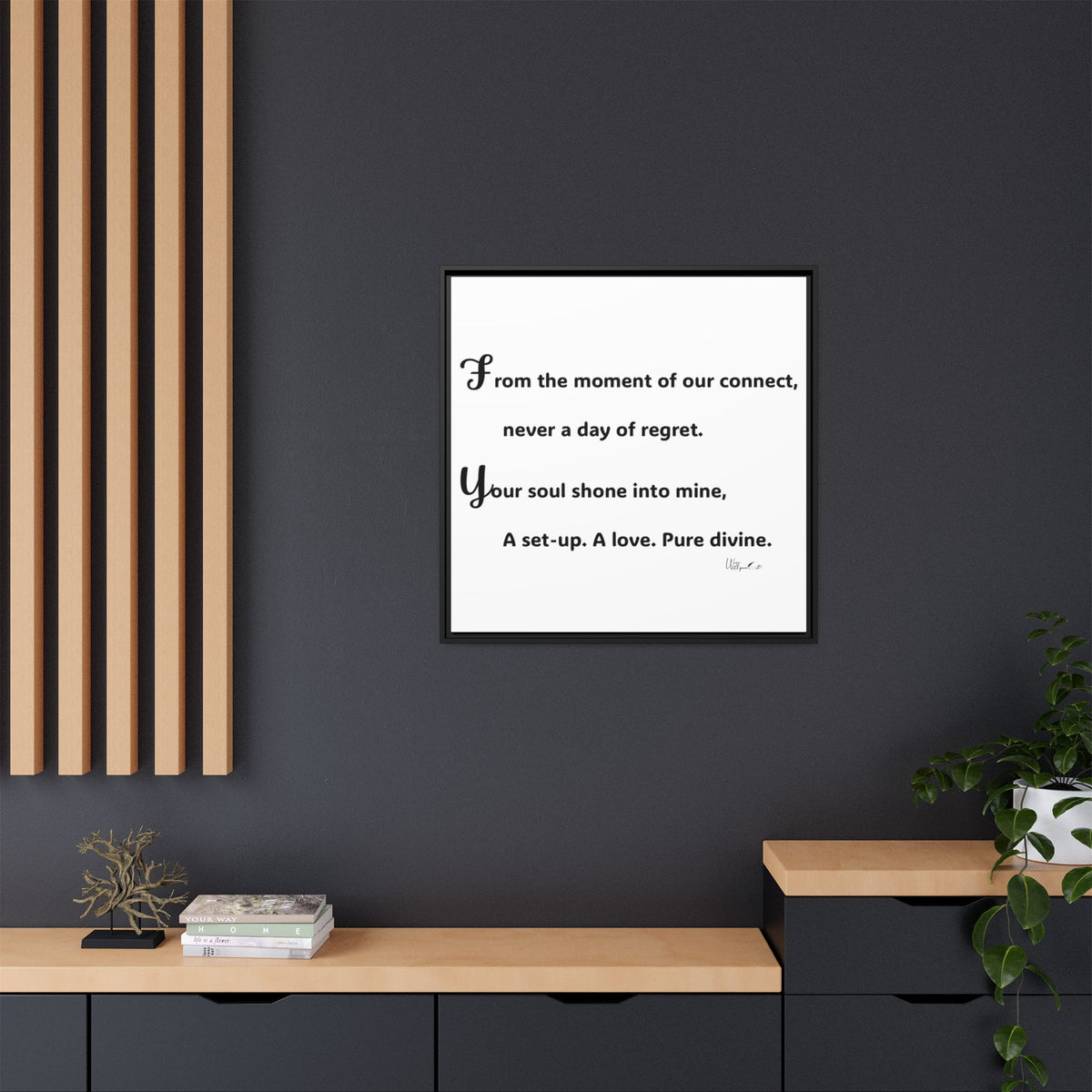 Matte Canvas, Framed (Multi-color)