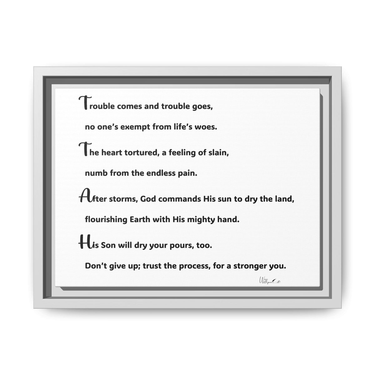 Matte Canvas, Framed (Multi-color)