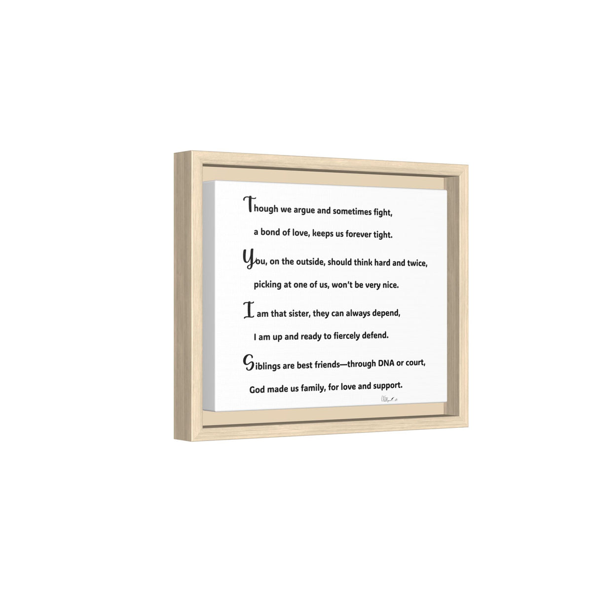 Matte Canvas, Framed (Multi-color)