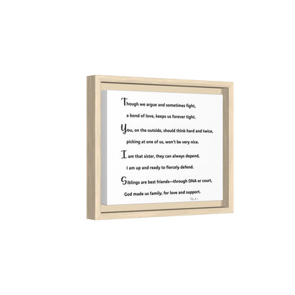 Matte Canvas, Framed (Multi-color)