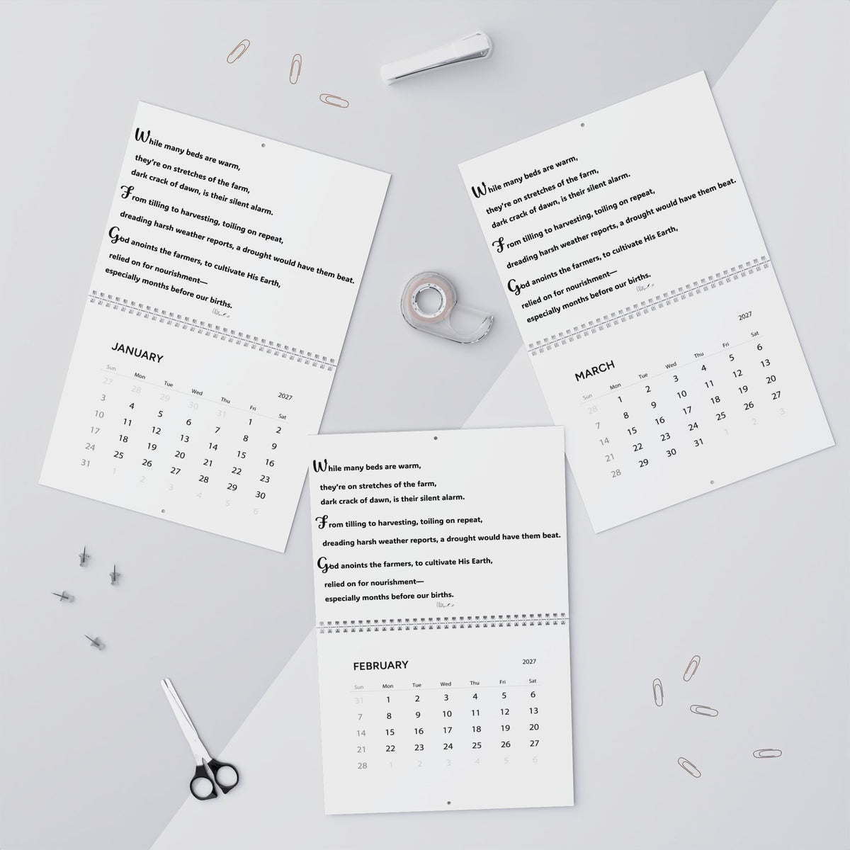 Wall Calendars (2027)
