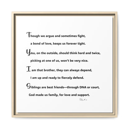 Matte Canvas, Framed (Multi-color)