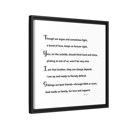 Matte Canvas, Framed (Multi-color)