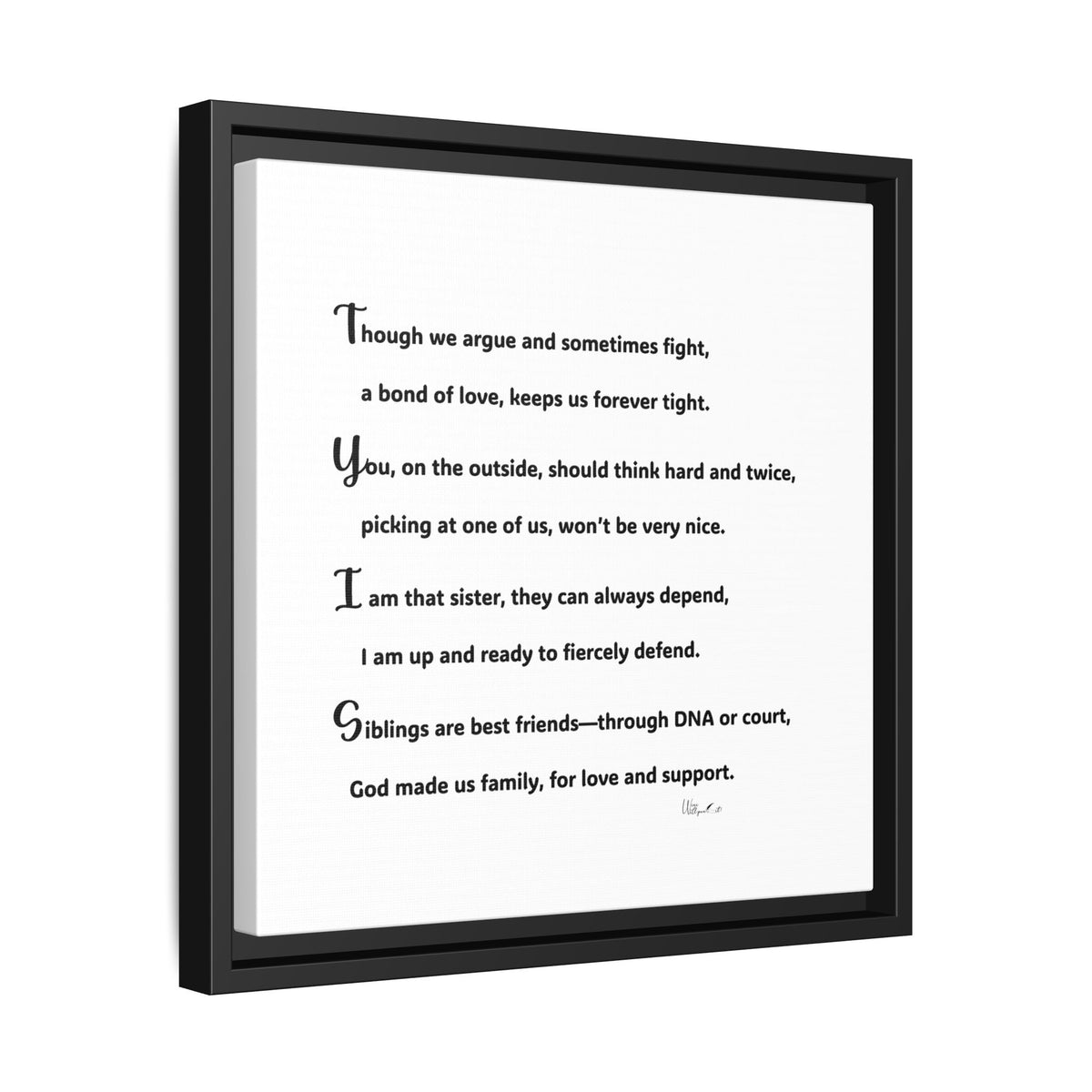 Matte Canvas, Framed (Multi-color)