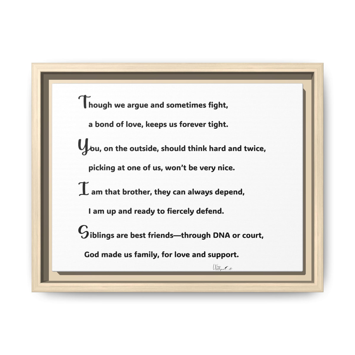 Matte Canvas, Framed (Multi-color)