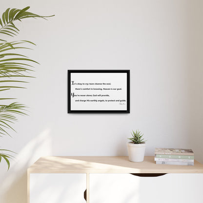Matte Canvas, Framed (Multi-color)