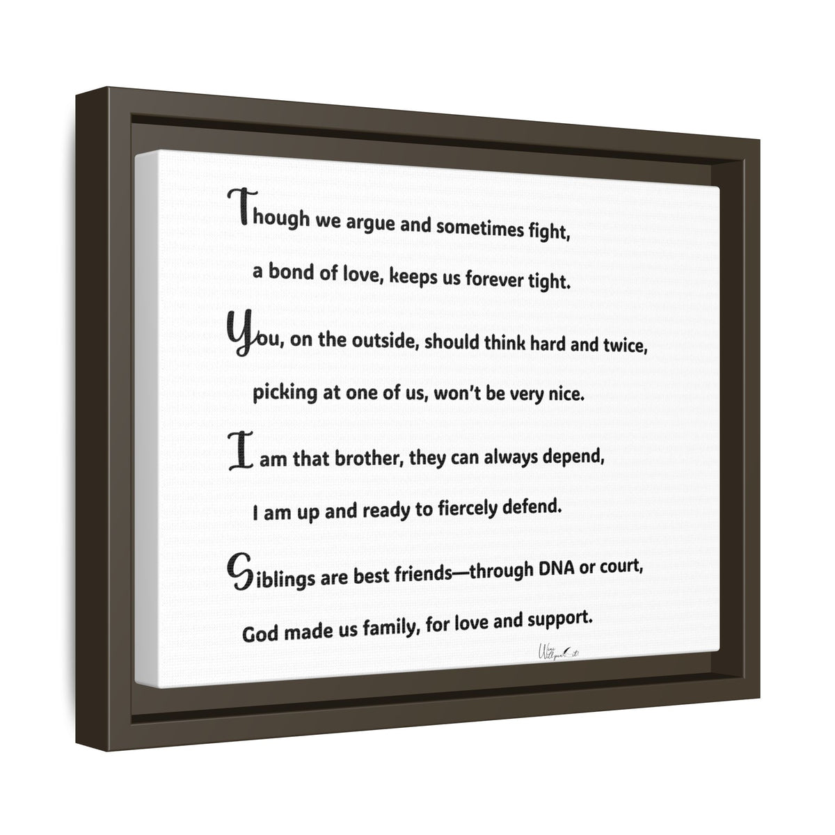 Matte Canvas, Framed (Multi-color)