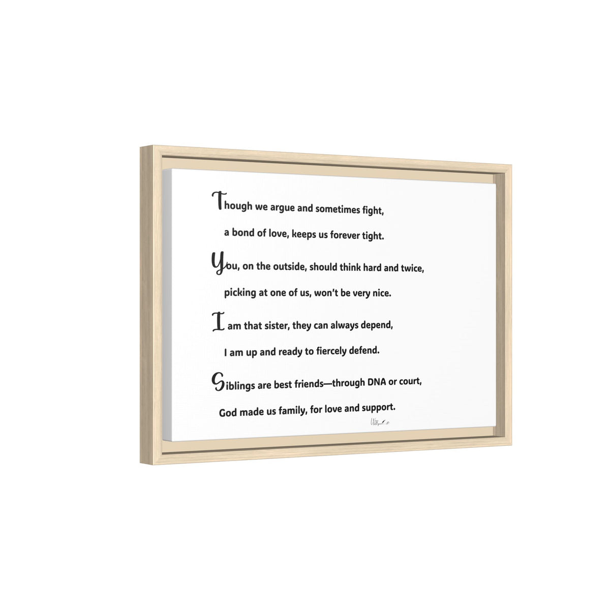 Matte Canvas, Framed (Multi-color)