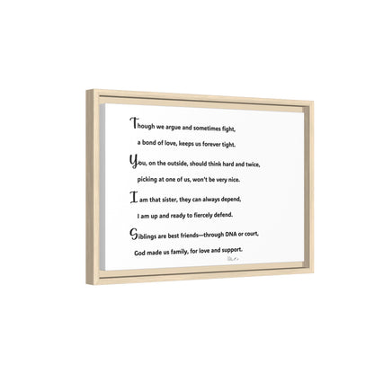 Matte Canvas, Framed (Multi-color)