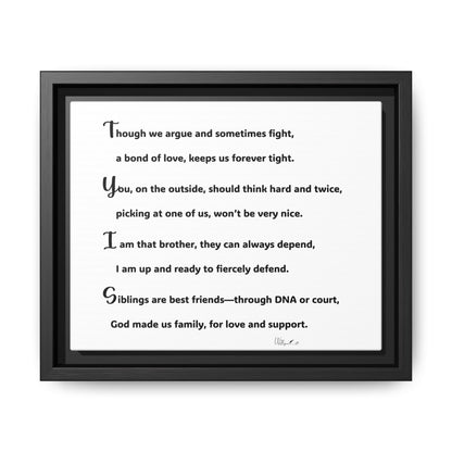 Matte Canvas, Framed (Multi-color)