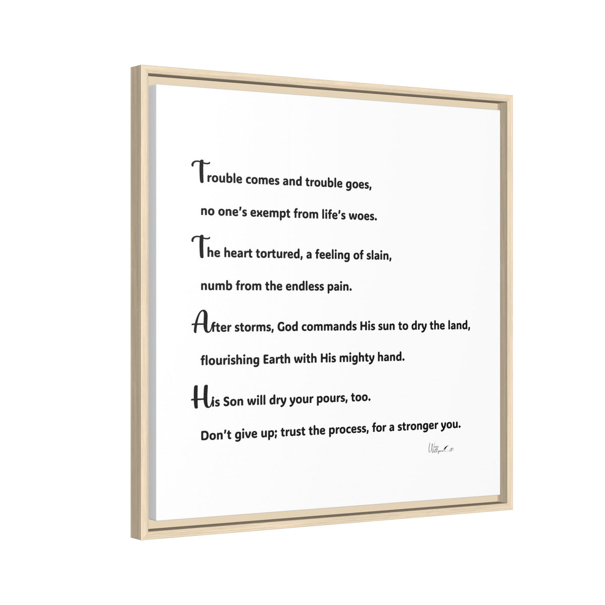 Matte Canvas, Framed (Multi-color)