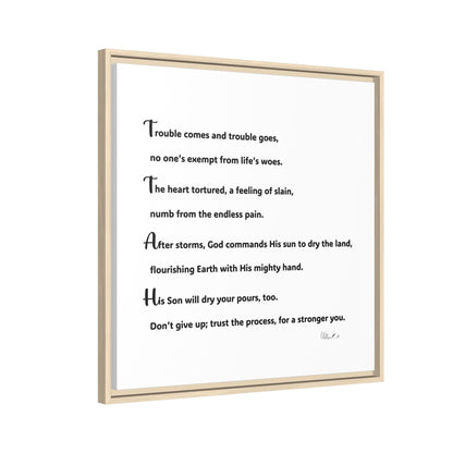 Matte Canvas, Framed (Multi-color)