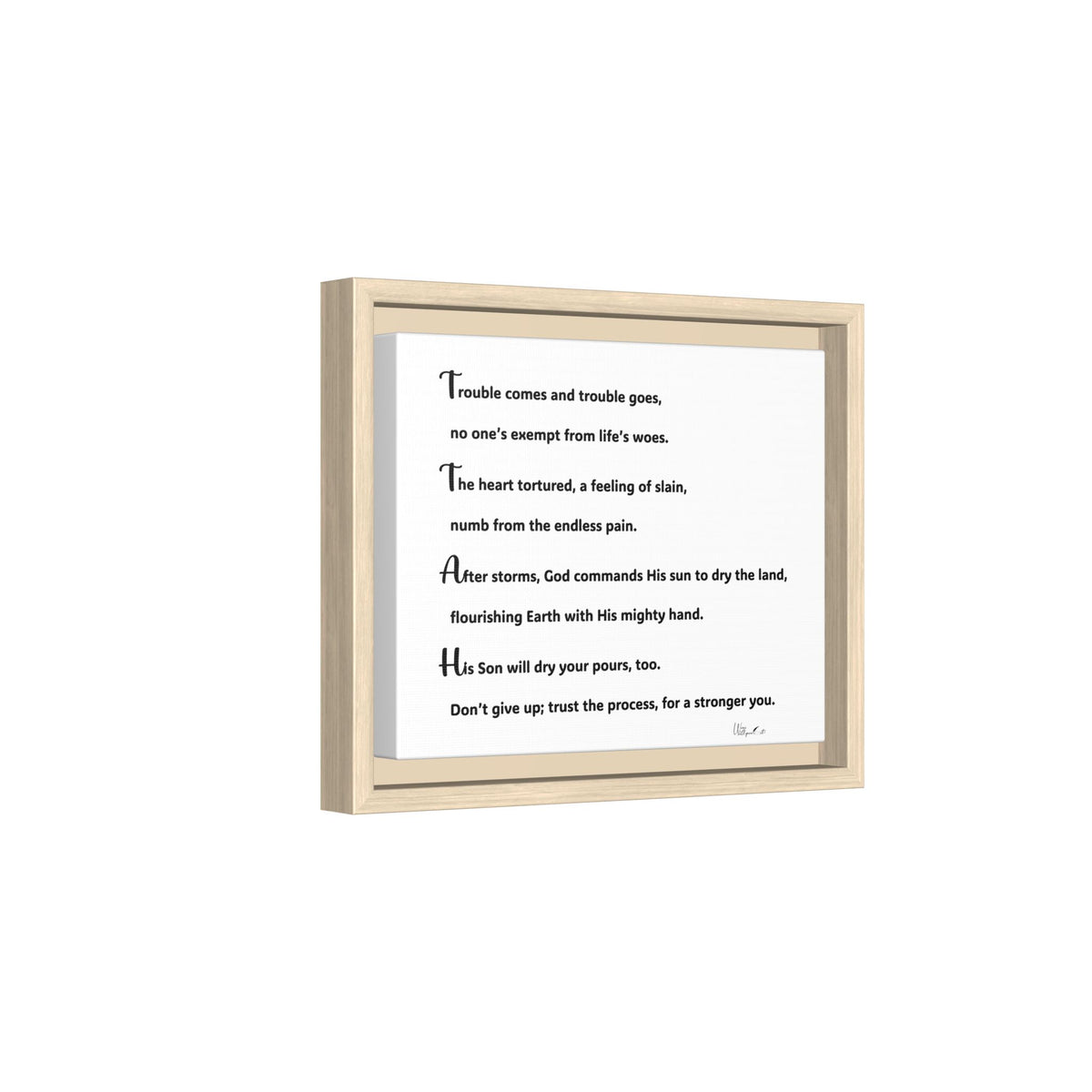 Matte Canvas, Framed (Multi-color)