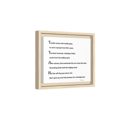 Matte Canvas, Framed (Multi-color)