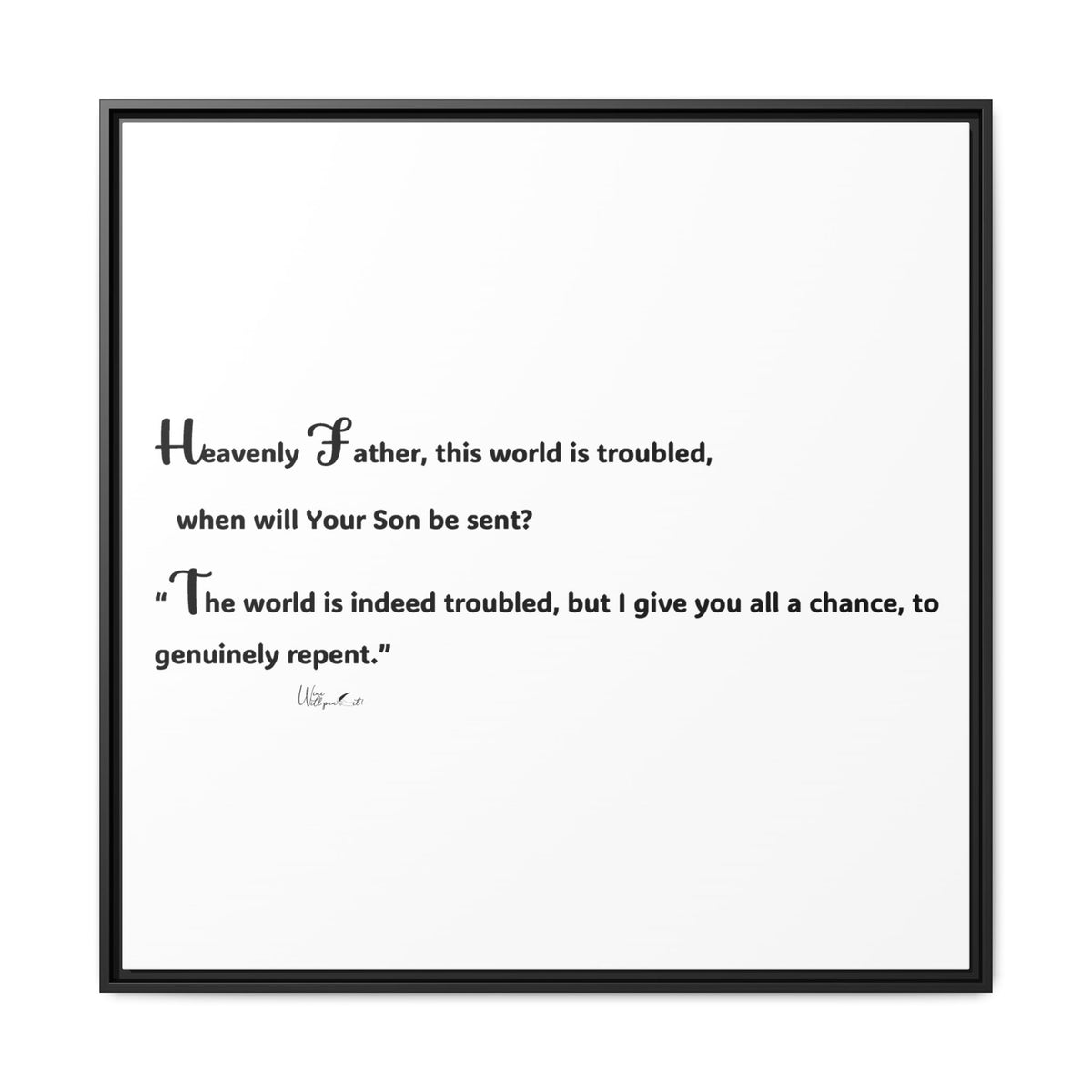 Matte Canvas, Framed (Multi-color)