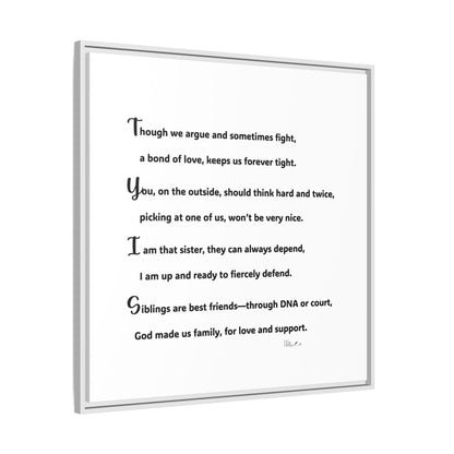 Matte Canvas, Framed (Multi-color)