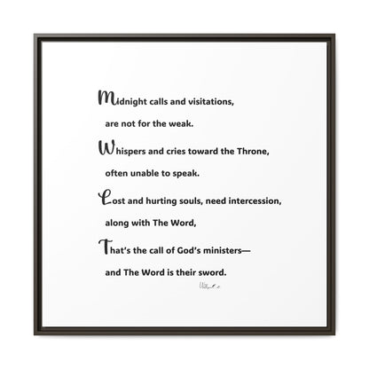 Matte Canvas, Framed (Multi-color)