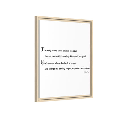 Matte Canvas, Framed (Multi-color)