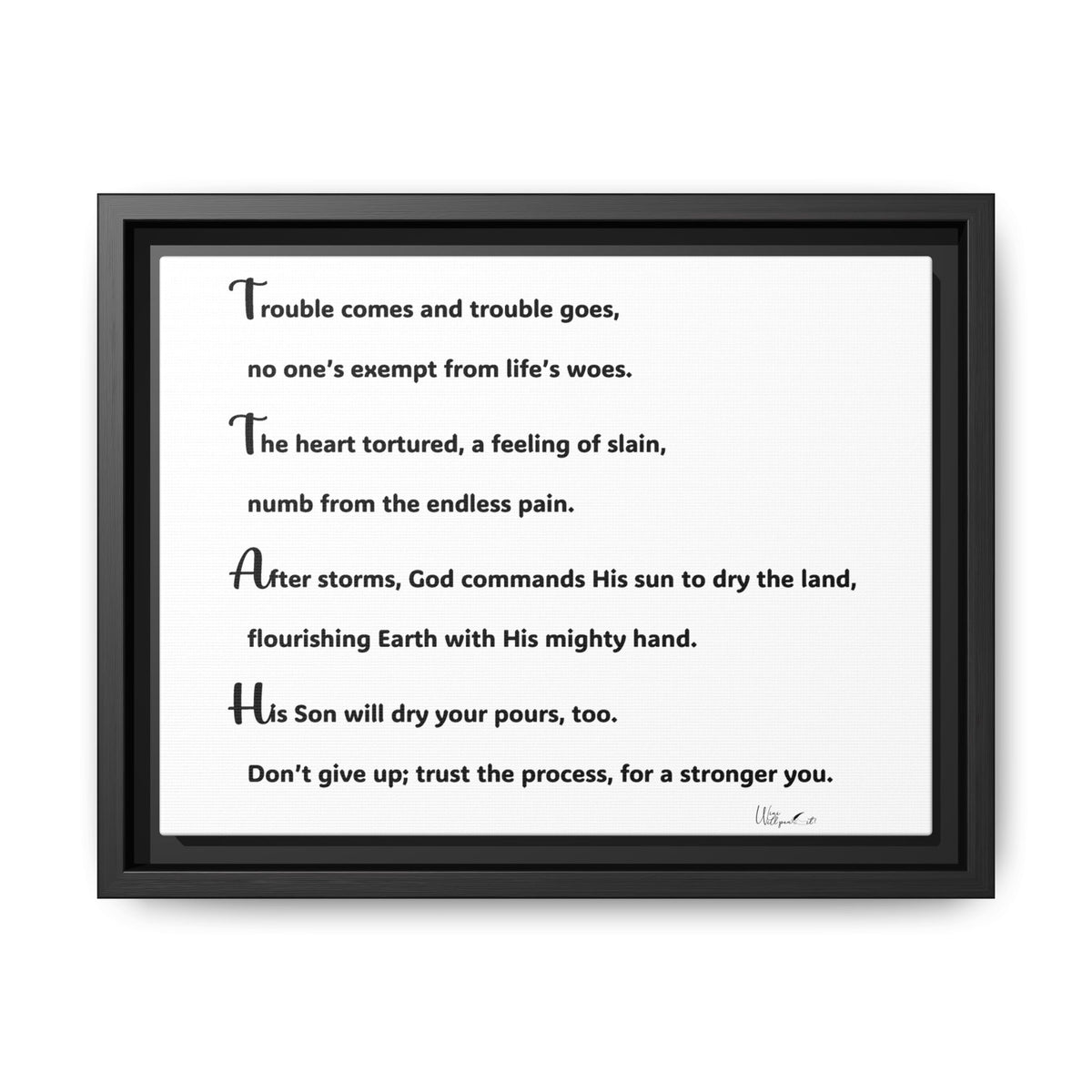 Matte Canvas, Framed (Multi-color)
