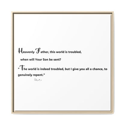 Matte Canvas, Framed (Multi-color)