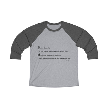 Unisex Tri-Blend 3\4 Raglan Tee