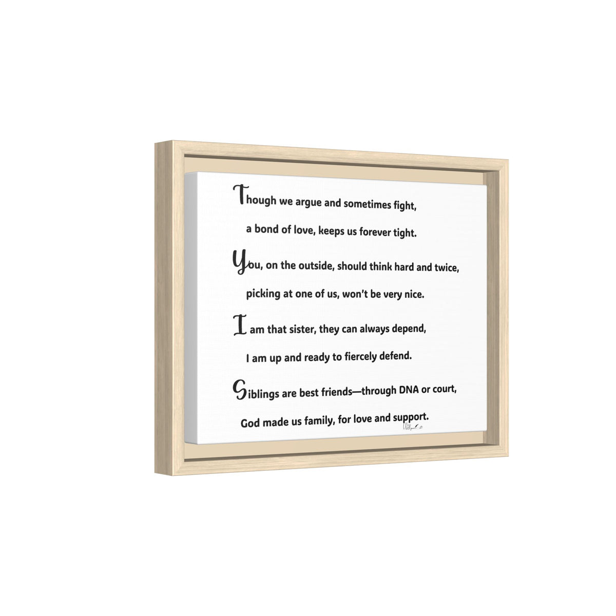 Matte Canvas, Framed (Multi-color)