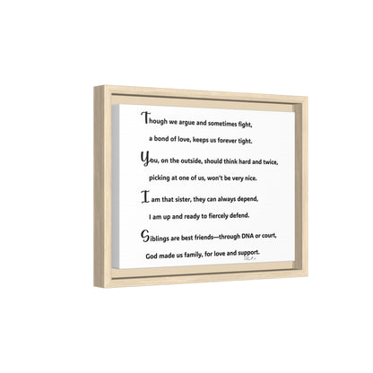 Matte Canvas, Framed (Multi-color)