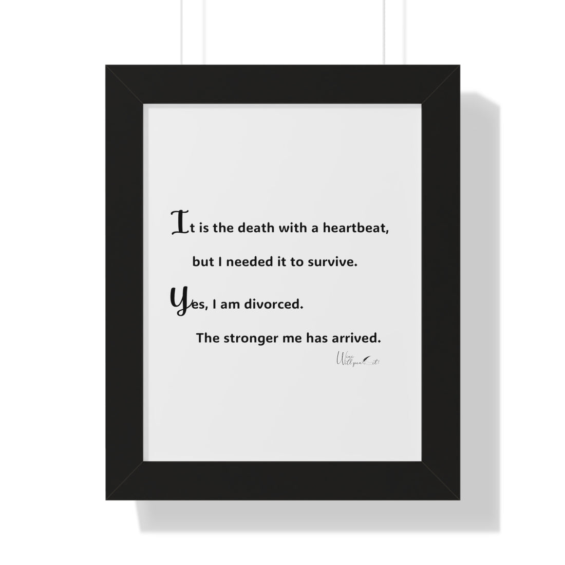 Framed Vertical Poster