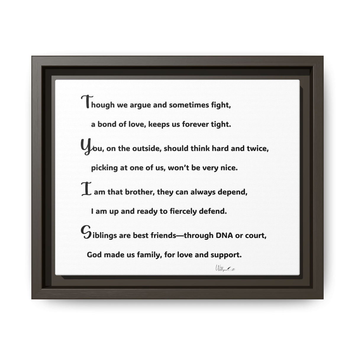 Matte Canvas, Framed (Multi-color)