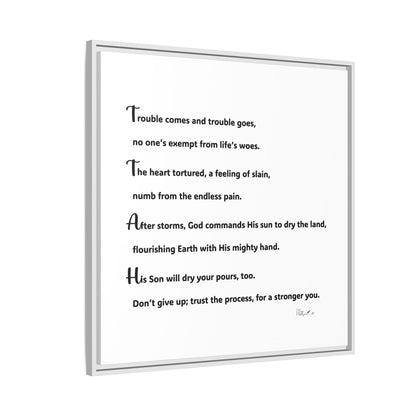 Matte Canvas, Framed (Multi-color)