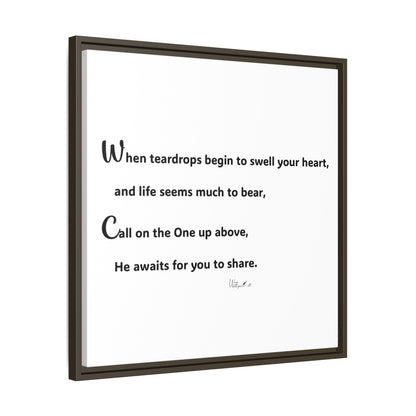 Matte Canvas, Framed (Multi-color)