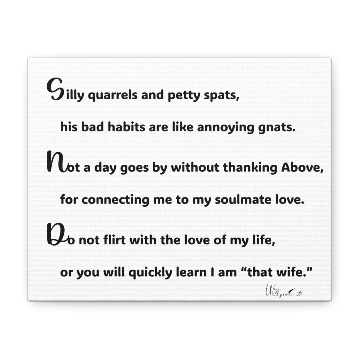 Matte Canvas, Stretched, 1.25"