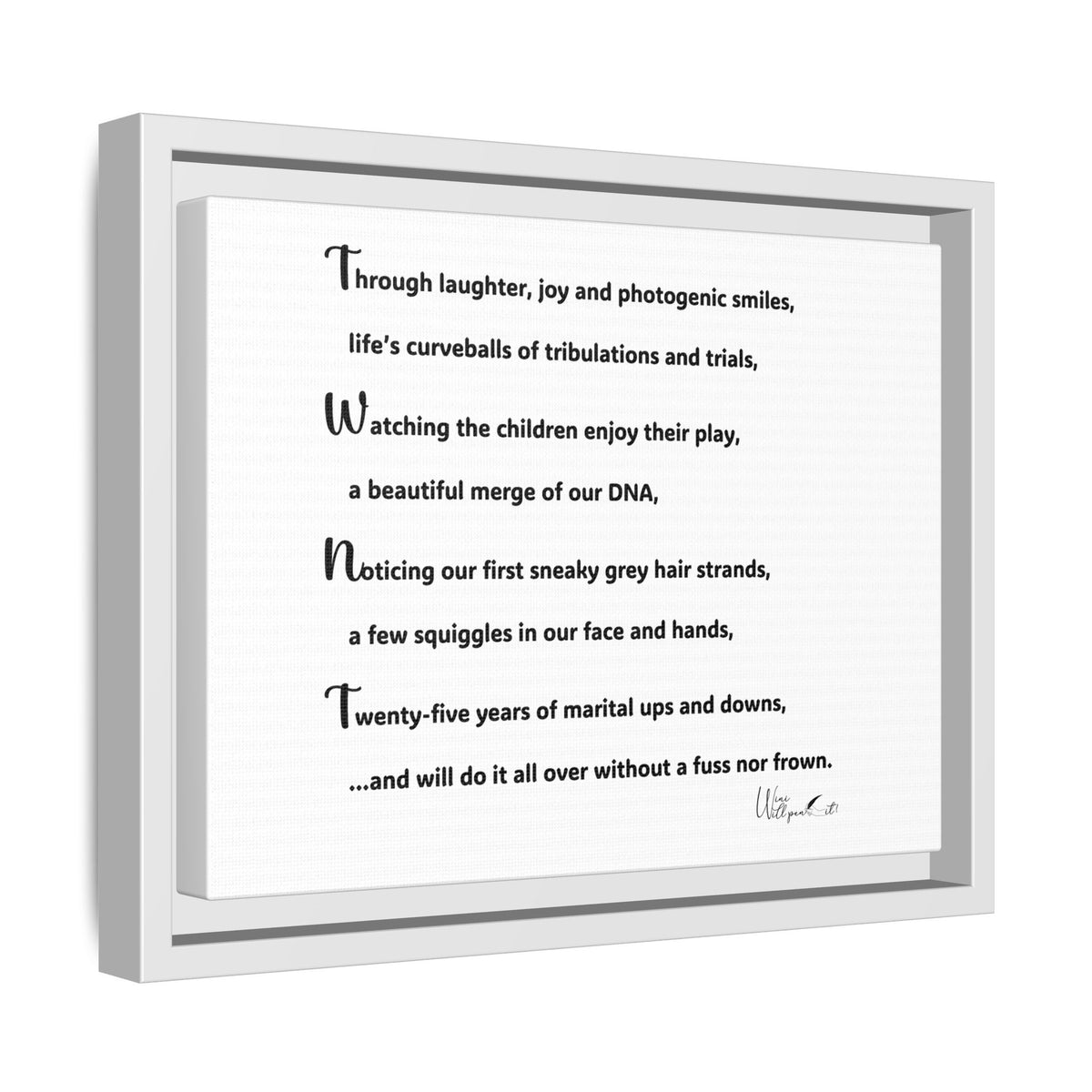 Matte Canvas, Framed (Multi-color)