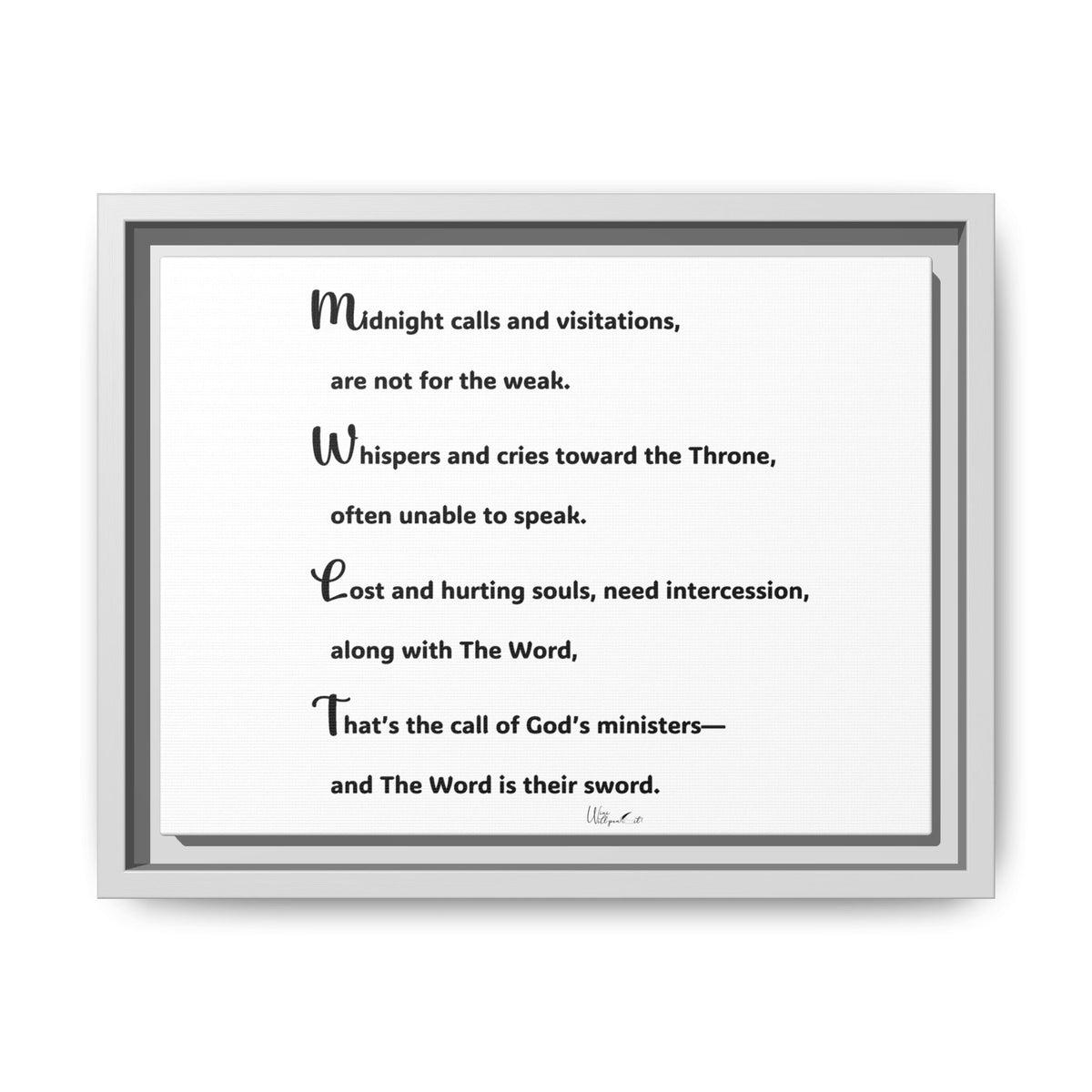 Matte Canvas, Framed (Multi-color)