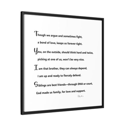 Matte Canvas, Framed (Multi-color)