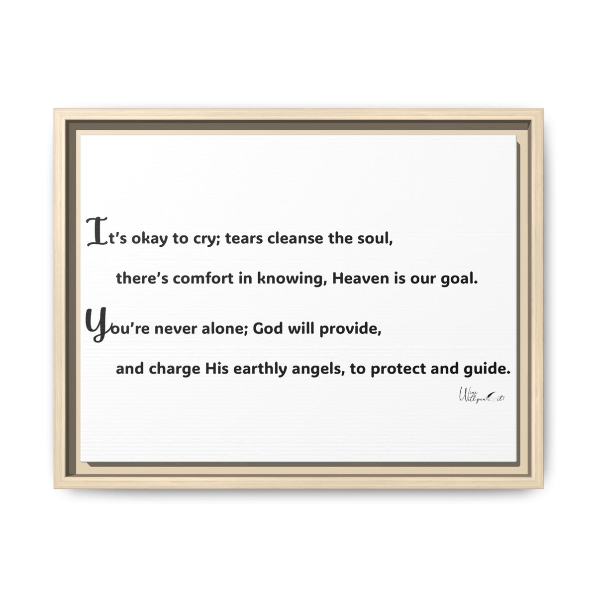 Matte Canvas, Framed (Multi-color)