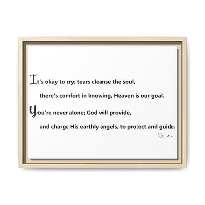 Matte Canvas, Framed (Multi-color)