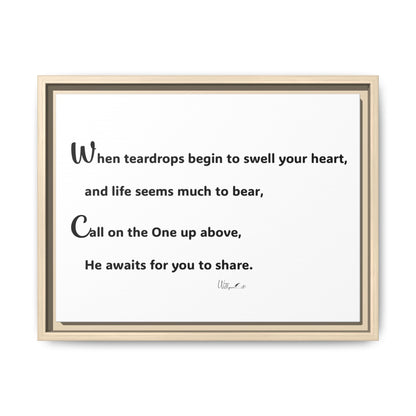 Matte Canvas, Framed (Multi-color)