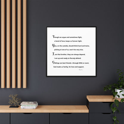 Matte Canvas, Framed (Multi-color)