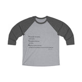 Unisex Tri-Blend 3\4 Raglan Tee